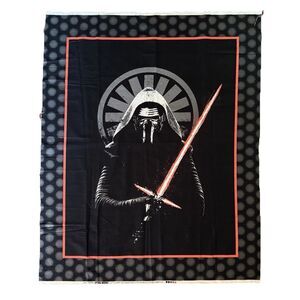 Star Wars Quilt Panel KYLO REN COTTON FABRIC PANEL Camelot 7360029P Light Saber